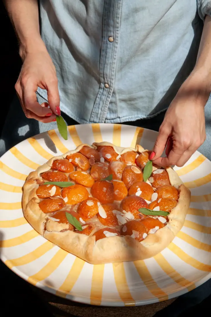 Tarte abricots amandes